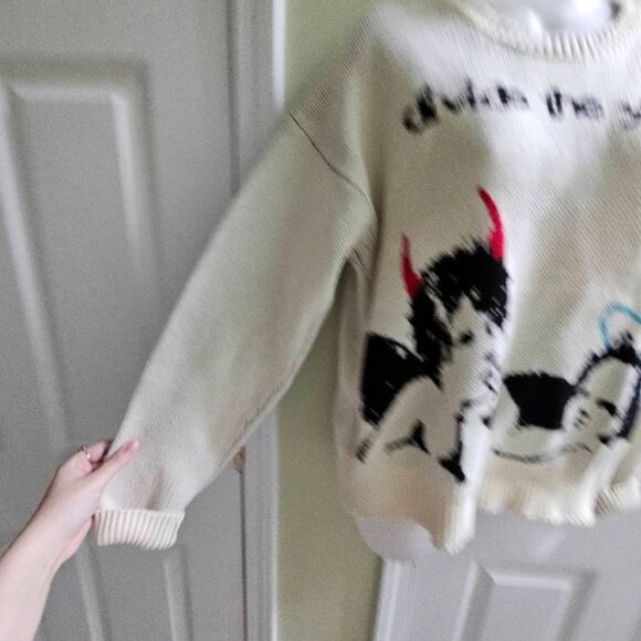 Divide the Youth Demons and Angels Knitted Sweater Size Large - Picture 5 of 10